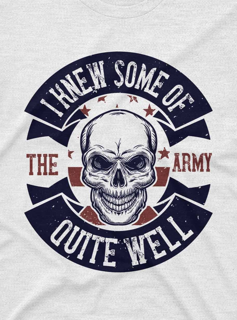 bold military skull tee