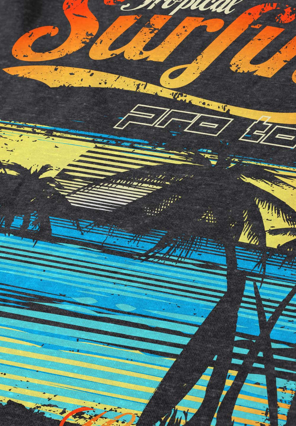 tropical surfing tee
