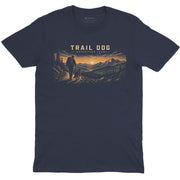 Trail Dog Expedition Team Crew Neck Tee in Navy with Trail Dog Expedition Team Crew Neck artwork