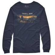 Trail Dog Expedition Team Long Sleeve Tee in Navy with Trail Dog Expedition Team Long Sleeve artwork