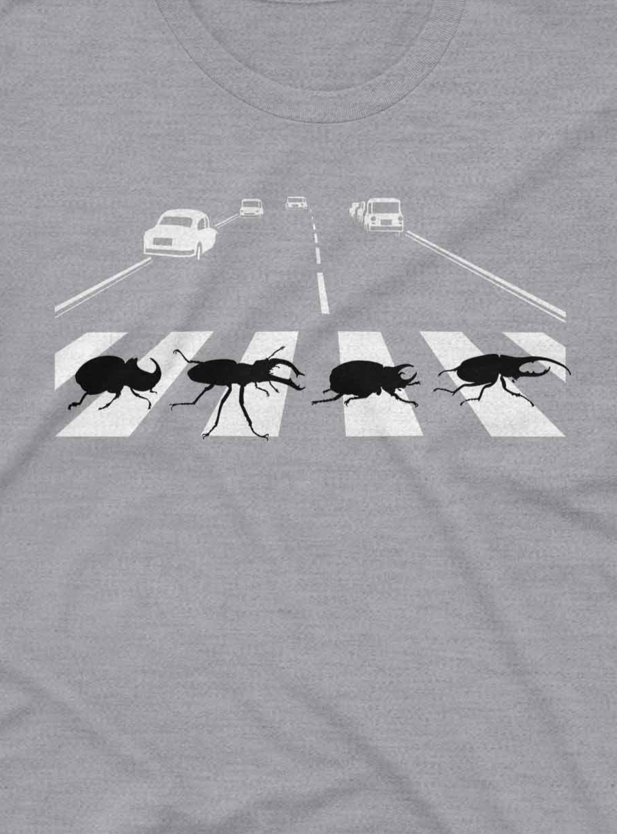abbey road beetles tee