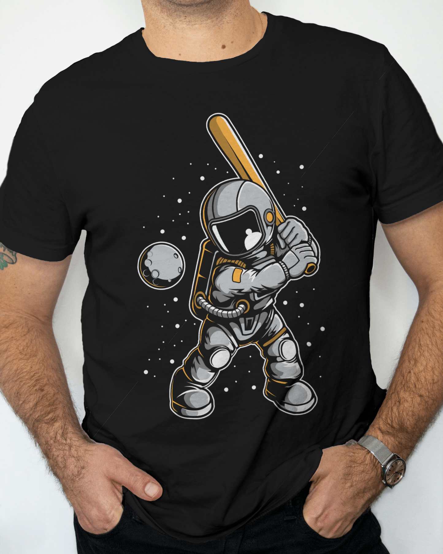 cosmic baseball tee