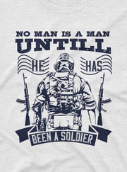 No Man is a Man Tee GeekCove apparel product mockup