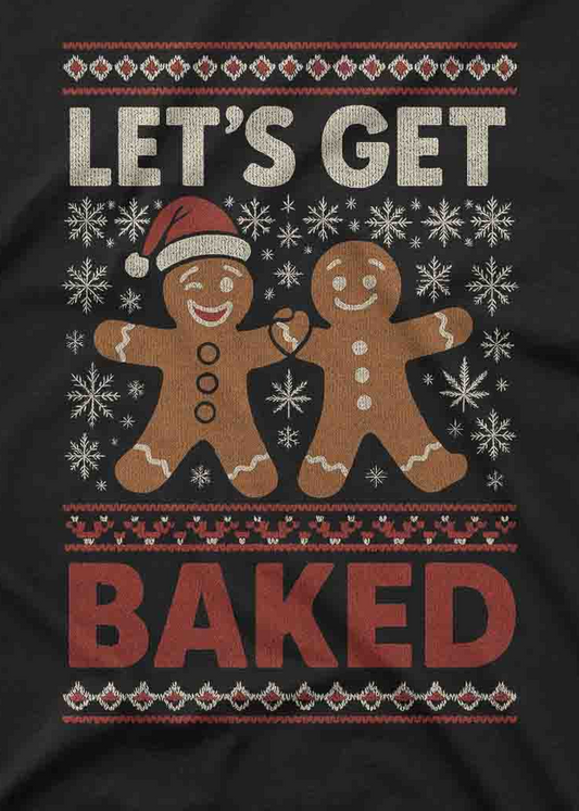 Holiday humor t shirt featuring festive gingerbread design and vintage style