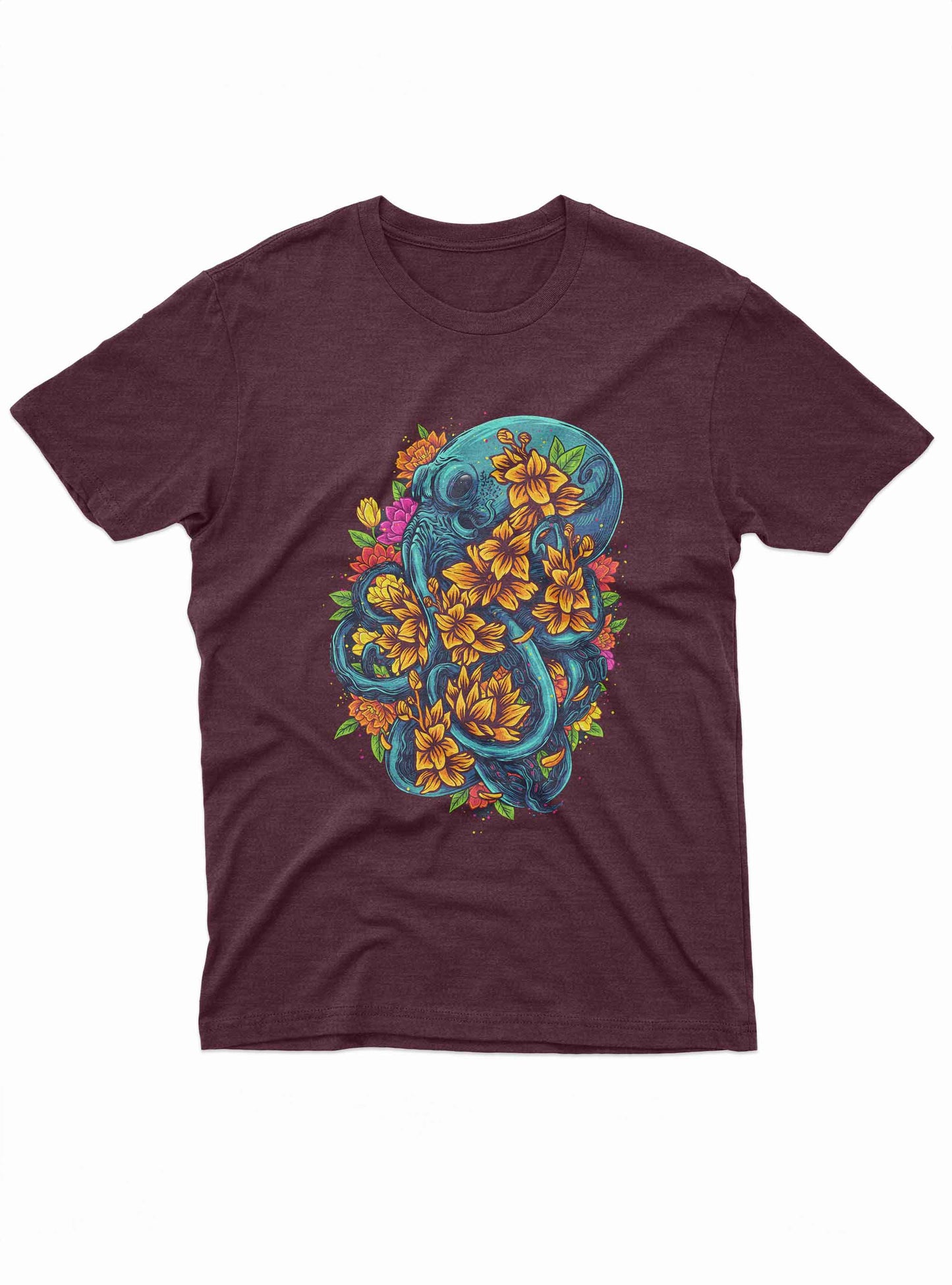 octopus floral tee