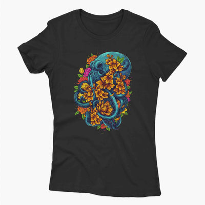 Octopus Floral Women's T Shirt