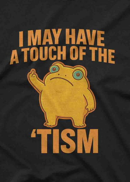 Retro humor t shirt featuring a cartoon frog and bold custom inks