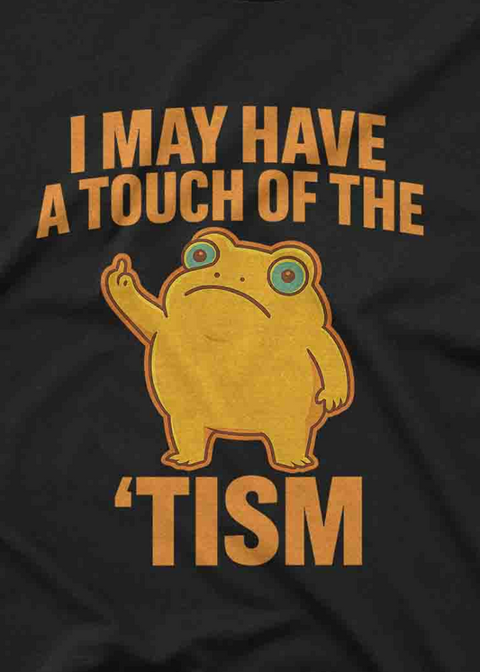 Retro humor t shirt featuring a cartoon frog and bold custom inks