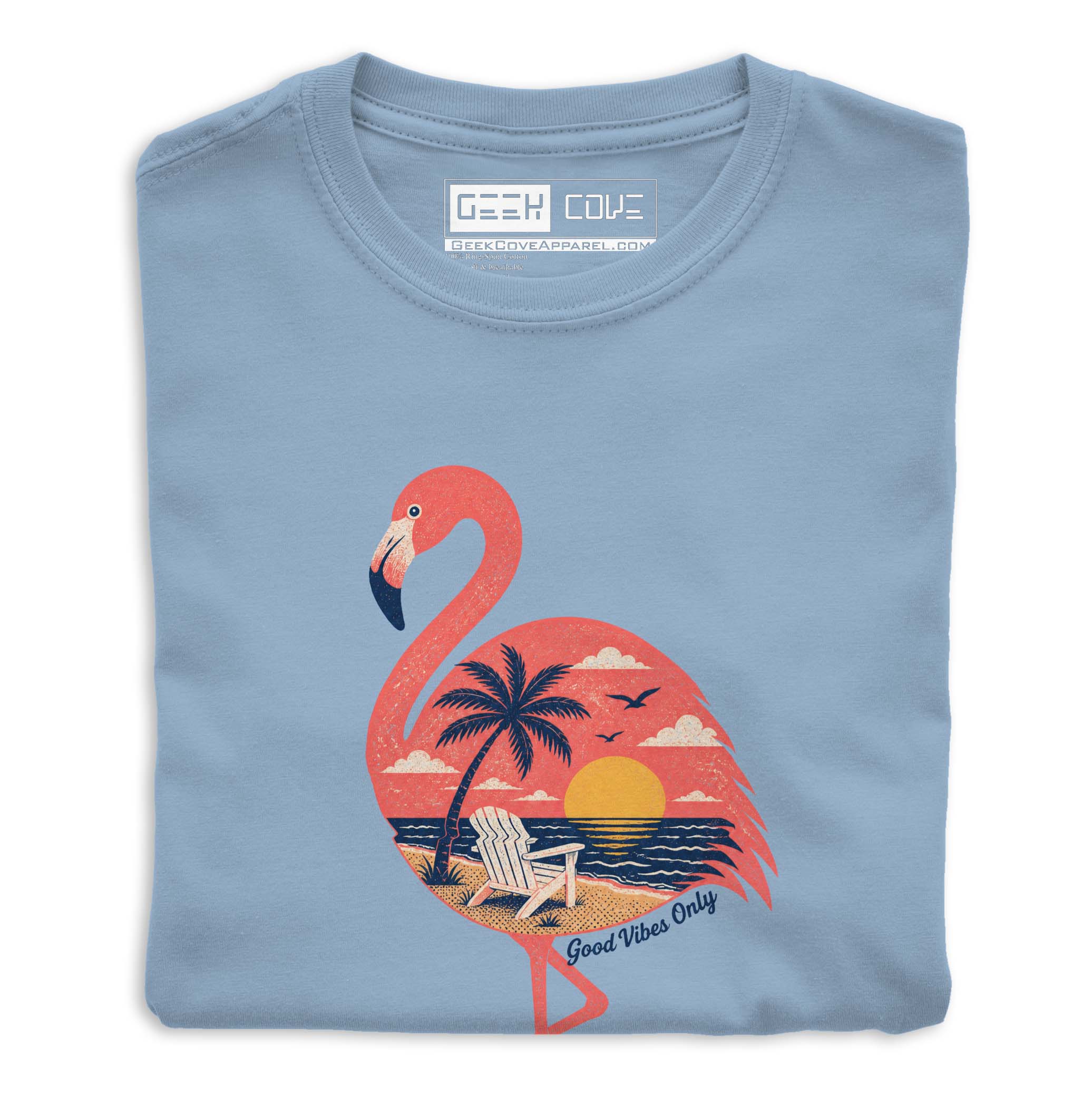Women's Sunset Flamingo Short Sleeves Tee