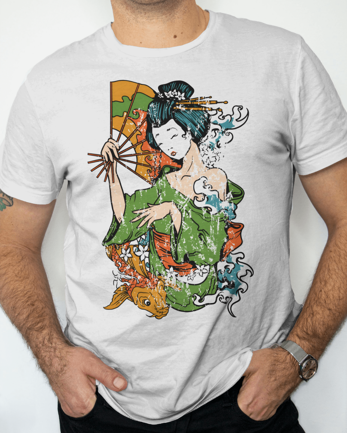 vintage geisha tee