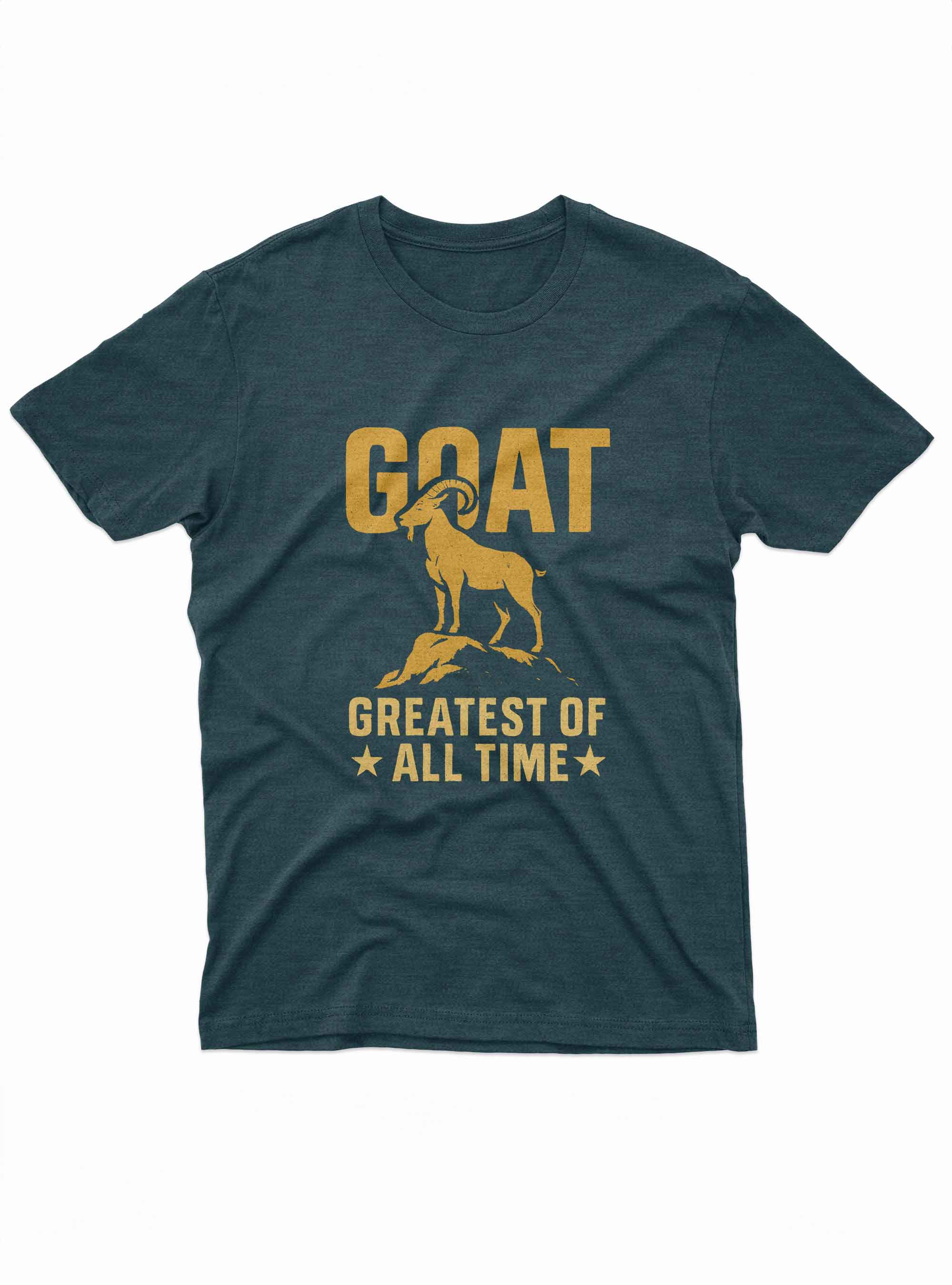 vintage style goat silhouette custom t shirt for champions