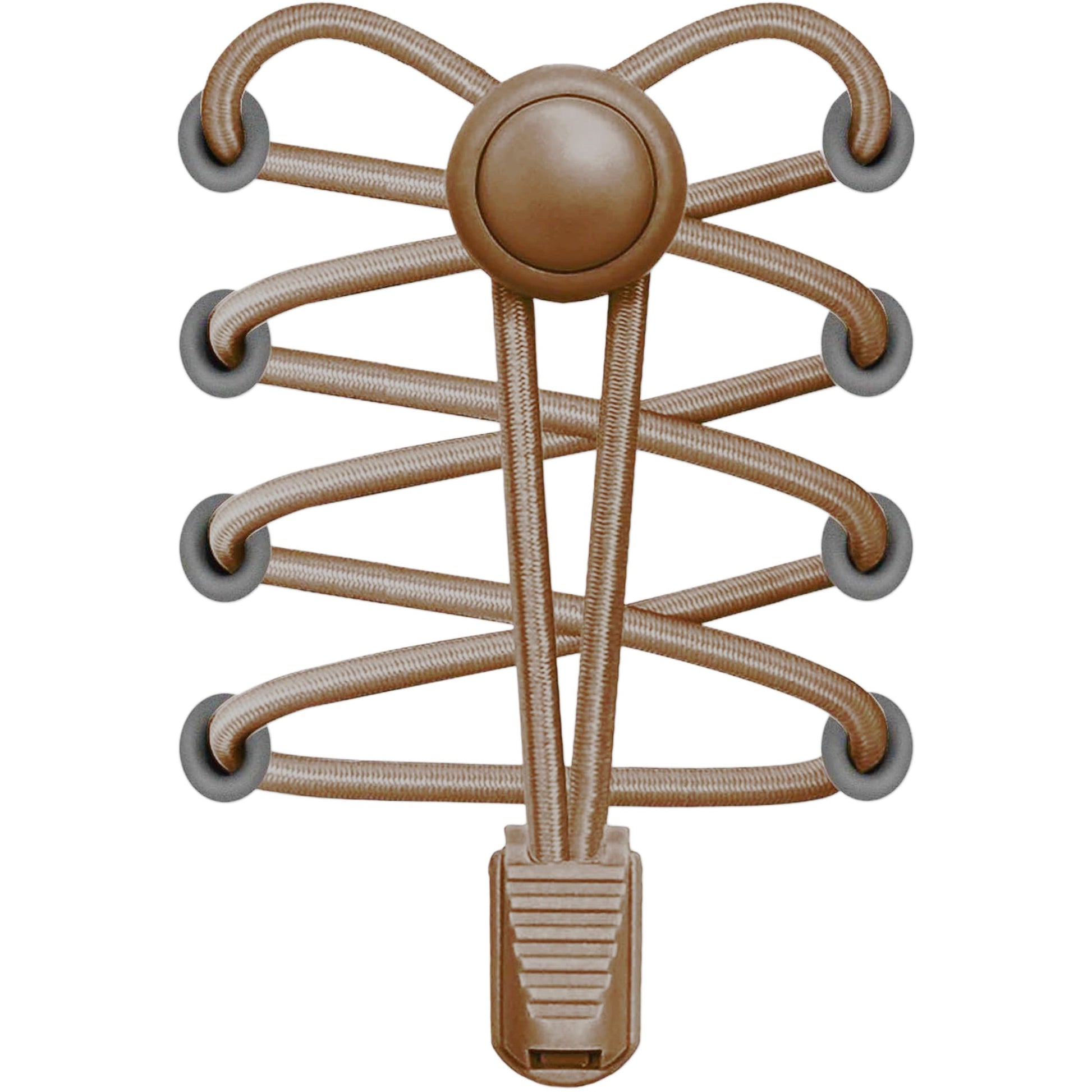 Round Locks Elastic in Coyote Brown with original GeekCove graphic print