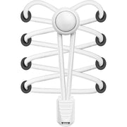Round Locks Elastic in Cloud White with original GeekCove graphic print