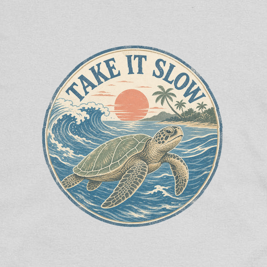 Take It Slow Crew Neck Tee original GeekCove product image