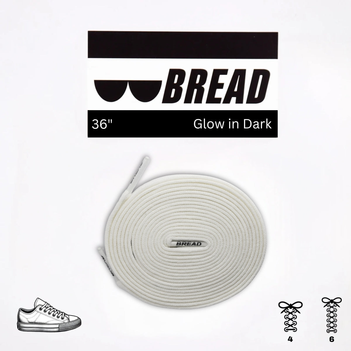 Night White - Glow in the Dark in 36" with original GeekCove graphic print