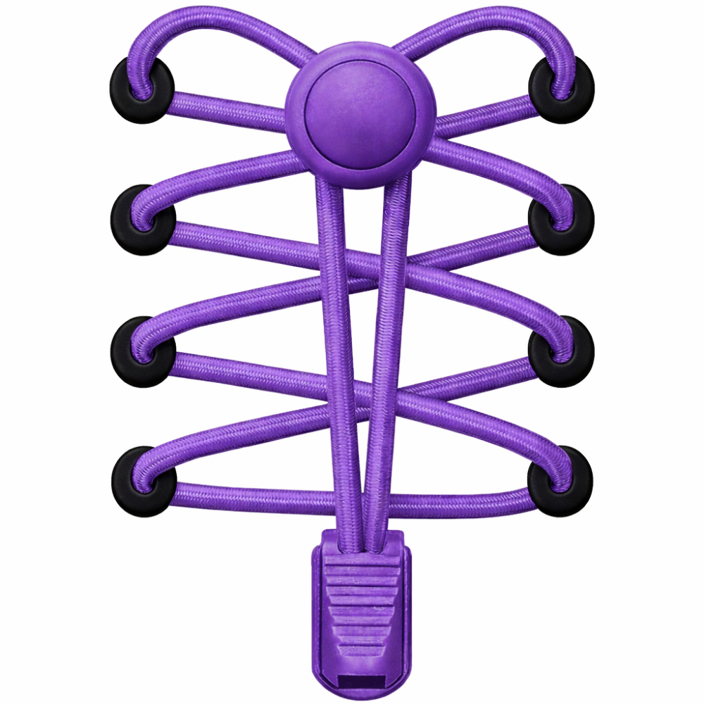 Round Locks Elastic in Elite Purple with original GeekCove graphic print