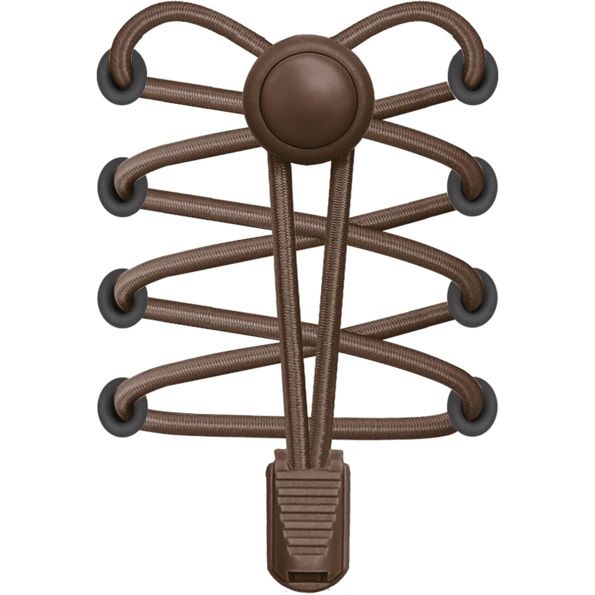 Round Locks Elastic in Rich Brown with original GeekCove graphic print