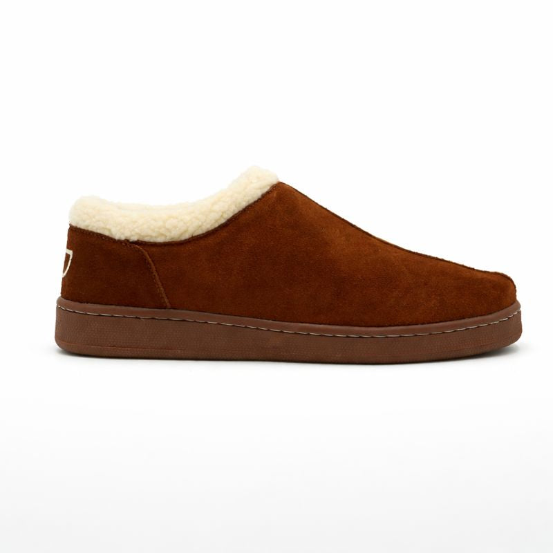 Men's Ashton Slipper in Honey Wheat with original GeekCove graphic print