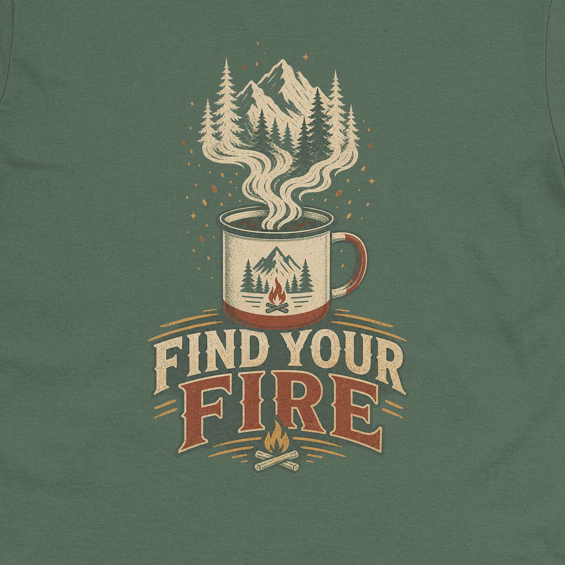 Find Your Fire Camping Crew Neck Tee product image