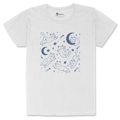 Space Cats With Stars and Planets Women’s Crew Neck Shirt
