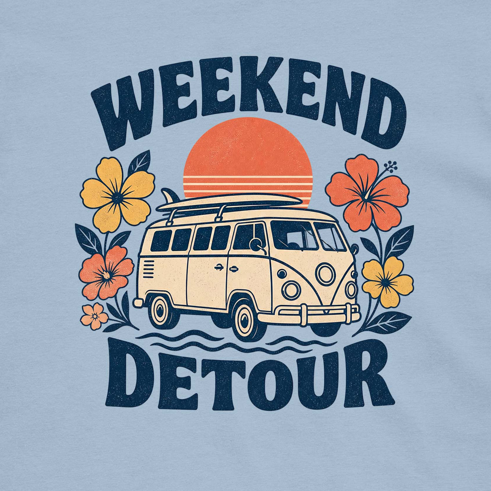 Weekend Detour Retro Women’s Crew Neck Tee product image