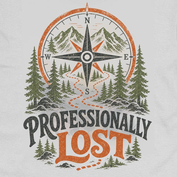 Professionally Lost Outdoor Crew Neck Tee